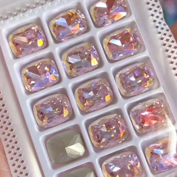 高品K9枕头钻镀膜浅粉淡彩15颗8+10mm尖底钻1