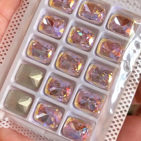 高品K9枕头钻镀膜浅粉淡彩15颗8+10mm尖底钻2