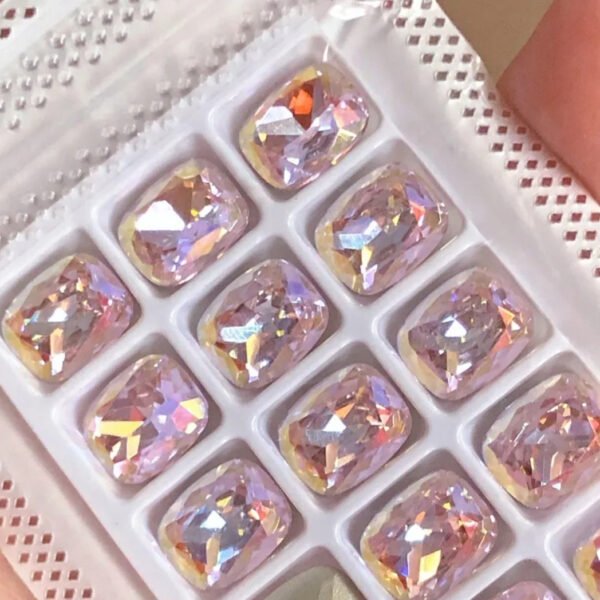 高品K9枕头钻镀膜浅粉淡彩15颗8+10mm尖底钻3