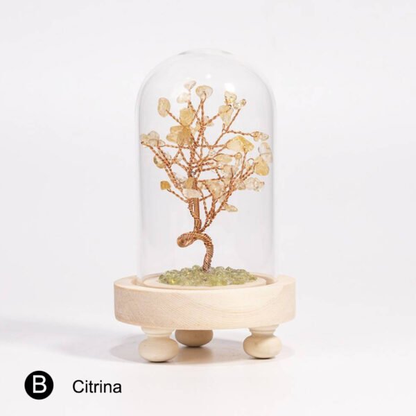 橄榄石草坪水晶树摆件19