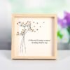 Diente de León Piedra de Cristal Energética Marco de la Foto Decoraciones de Escritorio Regalo