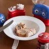 Big eyes storage ceramic jar