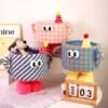 Woven storage basket Cute lambskin Little Monster