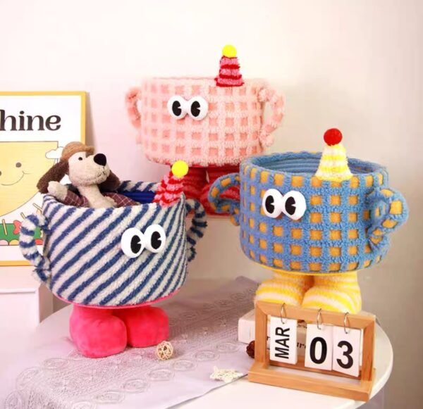 Screenshot_20250903_013749_com.taobao.taobao_edit_104573568331439 Woven storage basket Cute lambskin Little Monster