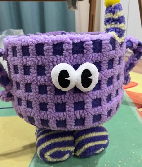Screenshot_20250903_014523_com.taobao.taobao_edit_104941817462112 Woven storage basket Cute lambskin Little Monster