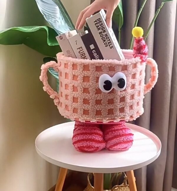 Screenshot_20250903_014803_com.taobao.taobao_edit_105200949899051 Woven storage basket Cute lambskin Little Monster