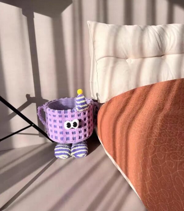 Screenshot_20250903_014840_com.taobao.taobao_edit_105206845939155 Woven storage basket Cute lambskin Little Monster
