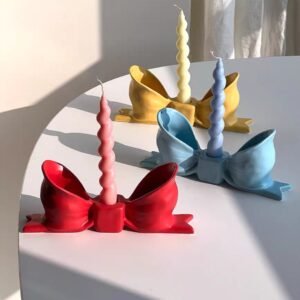 Candlestick bow-knot home decoration