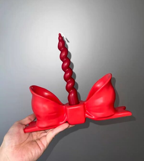 Candlestick bow-knot home decoration
