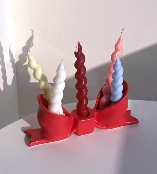 Candlestick bow-knot home decoration