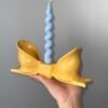 Candlestick bow-knot home decoration