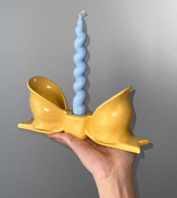 Candlestick bow-knot home decoration