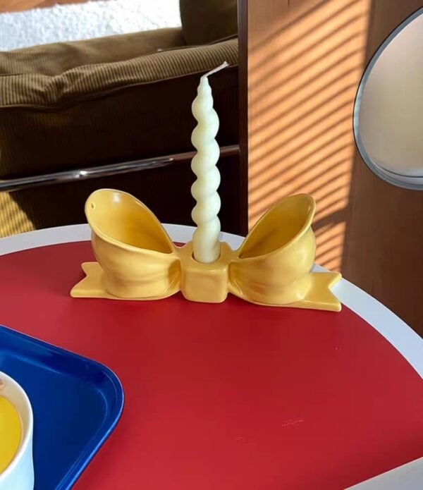 Candlestick bow-knot home decoration