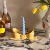 Candlestick bow-knot home decoration