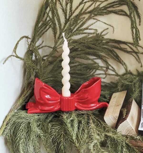 Candlestick bow-knot home decoration