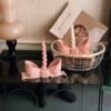 Candlestick bow-knot home decoration