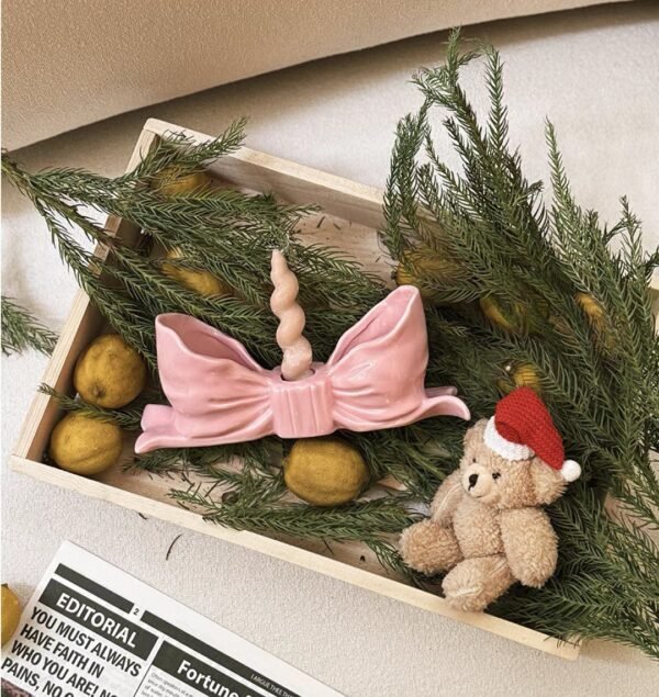 Candlestick bow-knot home decoration