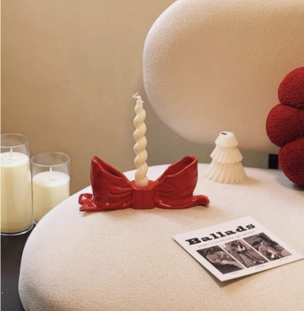 Candlestick bow-knot home decoration