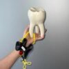 Interesting tooth vase can be used for flower arrangement candle holder  household