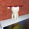 Interesting tooth vase can be used for flower arrangement candle holder  household