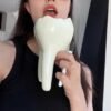 Interesting tooth vase can be used for flower arrangement candle holder  household