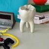 Interesting tooth vase can be used for flower arrangement candle holder  household