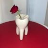 Interesting tooth vase can be used for flower arrangement candle holder  household