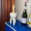 Interesting tooth vase can be used for flower arrangement candle holder  household
