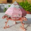 秘鲁蔷薇粉钻石牛奶草莓糖果7 Rodocrosita En forma de diamante Perú Rosa cremoso Cristales naturales Minerales Racimos de especímenes Souvenirs Regalos para parejas amigo Regalos para la familia